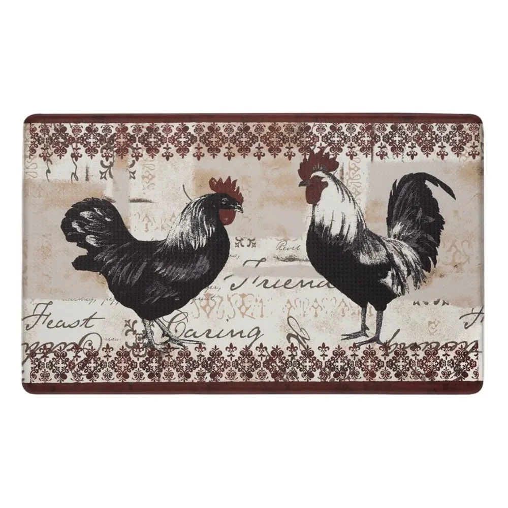 PowerSellerUSA Printed Anti Fatigue Mat, Non Slip Printed Textured Comfort